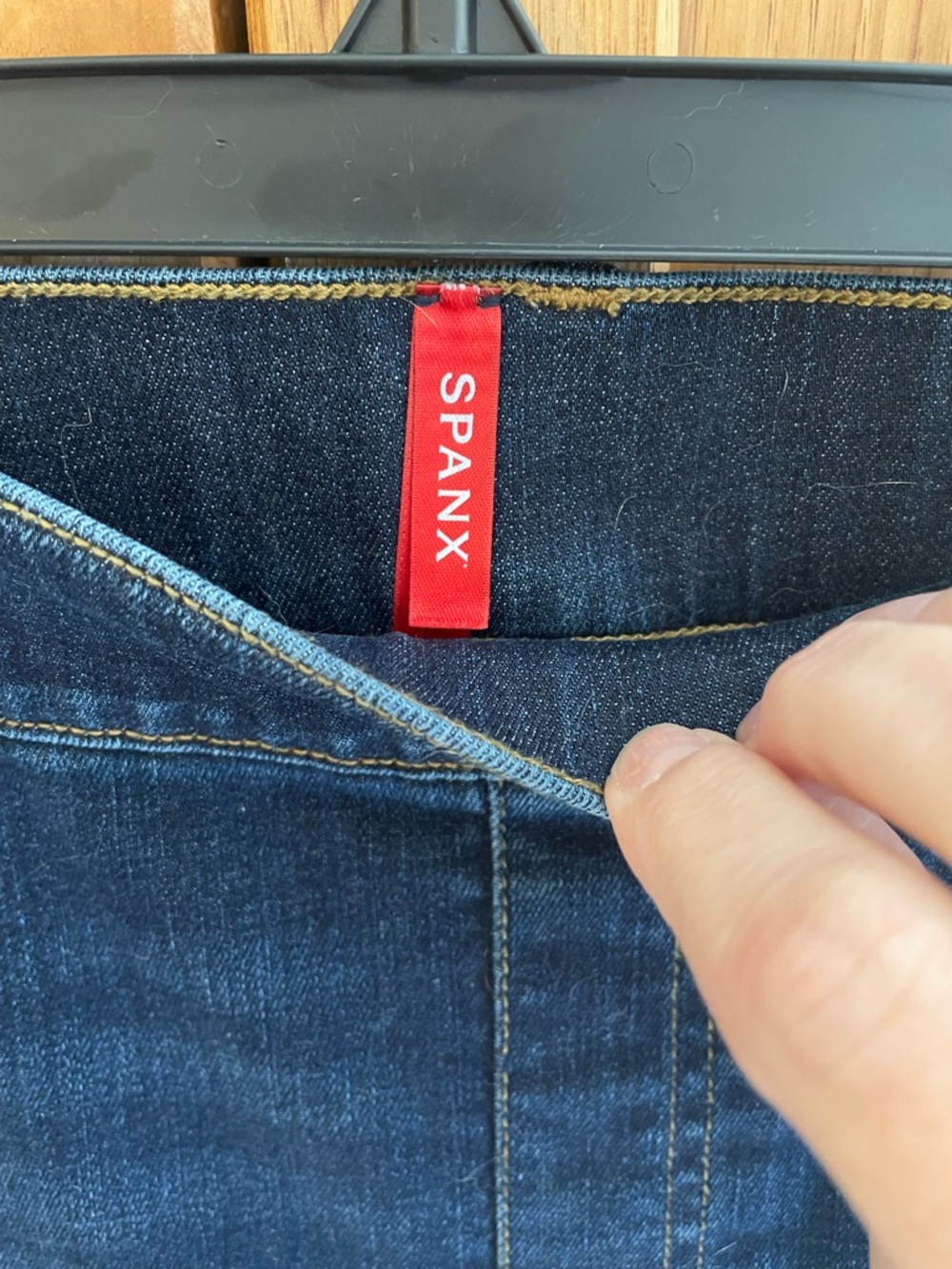 SPANX Women’s Dark Indigo Stretch Flare Legging Jeans